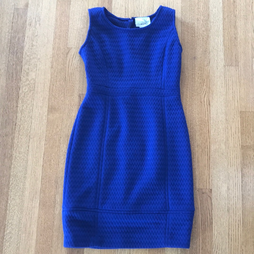 Deep blue Tabitha midi dress